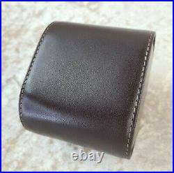 PATEK PHILIPPE Travel Watch Box Carry Box Case Dark Brown Leather
