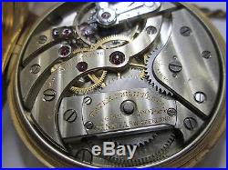 PATEK PHILPPE 20 JEWELS OPEN FACE 18K GOLD CASE RUNING Pocket Watch SER# 190744