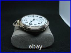 POCKET WATCH ELIGN 21j B. W. RAYMOND RAILROAD STYLE GOLD FILLED 50 mm CASE! Ccc7