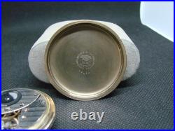 POCKET WATCH ELIGN 21j B. W. RAYMOND RAILROAD STYLE GOLD FILLED 50 mm CASE! Ccc7