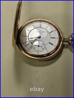 Paillard hunter case Pocket Watch 15 J. SWEET TIME PIECE. RUNNING KEEPING TIME