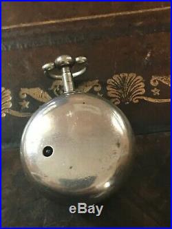Pair Cased 18th Century Silver Verge Fusee Watch No. 811 H, Nicolls London