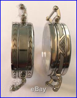 Partially Engraved Wristwatch Cases For Pocket Watch Movements