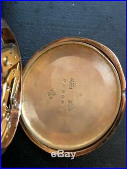 Patek Philippe 14k Hunter Case 30 MM Pocket Watch With Original Numbered Box