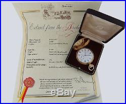 Patek Philippe 18K Gold Hunting Case Gold Train Mustache Lever Pocket Watch 48mm