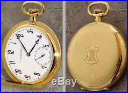 Patek Philippe 18k Gold Hunter Case Gent's Pocket Watch, Guilloché-decoration