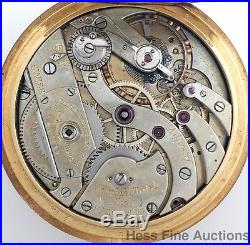 Patek Philippe 18k Gold Minty Huge Orig J S Hunter Case Pocket Watch