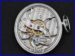 Patek Philippe 1938 pocket watch orig. St. STEEL case cal 17-250 ref 651 staybrite