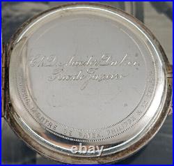 Patek Philippe Pocket Watch Niello Silver/Gold case from circa 1890 Working Fine