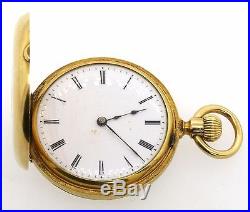 Patek Philippe antique heavy 18K gold 35.4mm hunter's case pocket watch with box