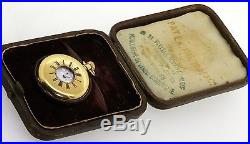 Patek Philippe antique heavy 18K gold 35.4mm hunter's case pocket watch with box
