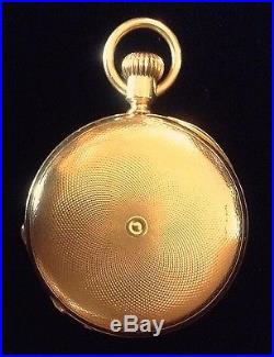 Patek Phillipe 18k Gold Hunter Case Pocket Watch Very Early (1874)