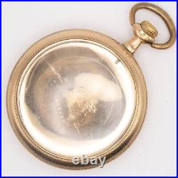 Philadelphia 16-Size Gold-Filled Antique Pocket Watch Case with Train Motif