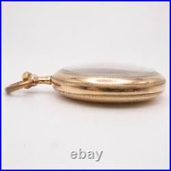 Philadelphia 16-Size Gold-Filled Antique Pocket Watch Case with Train Motif