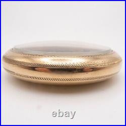 Philadelphia 16-Size Gold-Filled Antique Pocket Watch Case with Train Motif