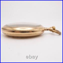 Philadelphia 16-Size Gold-Filled Antique Pocket Watch Case with Train Motif