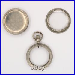 Philadelphia 18-Size Silverode Antique Pocket Watch Case with Deer / Stag Motif