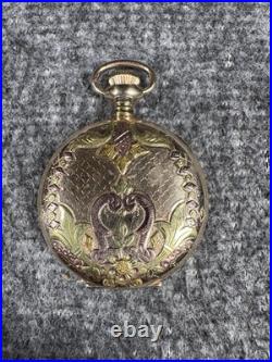 Philadelphia Case Co 25 Yrs 2 Tone Fancy Pocket Watch Case 0s Elgin 320 Parts