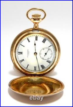 Pocket Hunter New York Standard Watch Co Dial Porcelain Gold Plated Needs Review