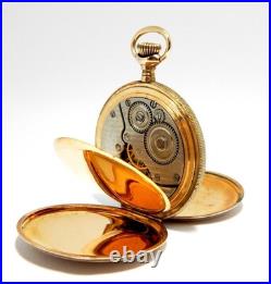 Pocket Hunter New York Standard Watch Co Dial Porcelain Gold Plated Needs Review