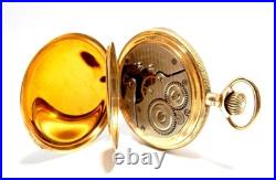 Pocket Hunter New York Standard Watch Co Dial Porcelain Gold Plated Needs Review