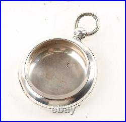 Pocket Watch Case18 Size Sterling Silver Key Wind Triple Hinged-CA-40