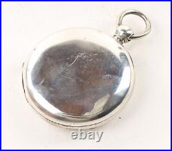 Pocket Watch Case18 Size Sterling Silver Key Wind Triple Hinged-CA-40