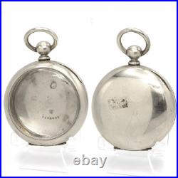 Pocket Watch Cases Lot of 10 Silveroide/Silverine Keywind for 18 Size Movements