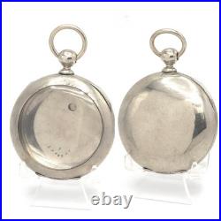 Pocket Watch Cases Lot of 10 Silveroide/Silverine Keywind for 18 Size Movements
