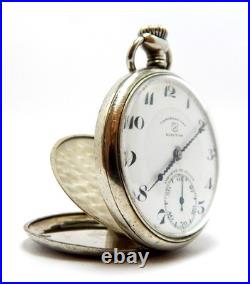 Pocket Watch ELECTION Grand Prix Open Face Case Steel 49mm Circa 1920 Working