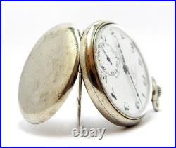 Pocket Watch ELECTION Grand Prix Open Face Case Steel 49mm Circa 1920 Working