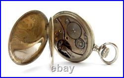 Pocket Watch ELECTION Grand Prix Open Face Case Steel 49mm Circa 1920 Working