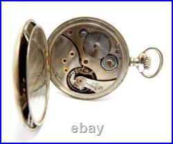 Pocket Watch ELECTION Grand Prix Open Face Case Steel 49mm Circa 1920 Working