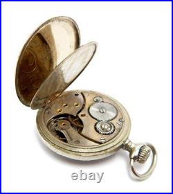 Pocket Watch ELECTION Grand Prix Open Face Case Steel 49mm Circa 1920 Working