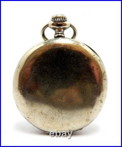 Pocket Watch ELECTION Grand Prix Open Face Case Steel 49mm Circa 1920 Working