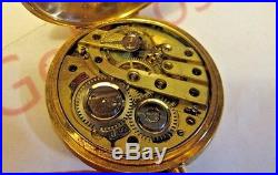 Pocket Watch. J. J. Nordmann Hunting Case 18k #69527. Sku 315-2