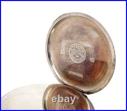 Pocket Watch LONGINES Dial Porcelain Cal. 19.75N Case Steel 51mm 1925c Working