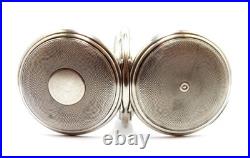 Pocket Watch LONGINES Hunter 7 Grands Prix Case Silver 50mm Circa 1920 Working