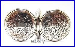 Pocket Watch LONGINES Hunter 7 Grands Prix Case Silver 50mm Circa 1920 Working