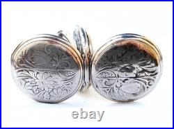 Pocket Watch LONGINES Hunter Cal 18.50 Case Silver 50mm Circa 1920 Working