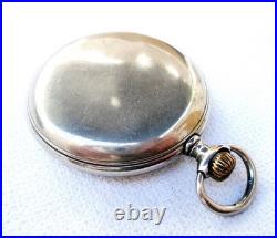 Pocket Watch LONGINES Hunter Cal 18.50 Case Steekl 51mm Circa 1915 Working