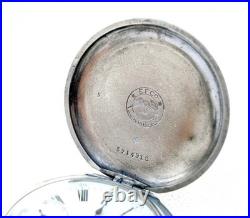 Pocket Watch LONGINES Hunter Cal 18.50 Case Steekl 51mm Circa 1915 Working