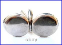 Pocket Watch LONGINES Hunter Cal 18.50 Case Steekl 51mm Circa 1915 Working