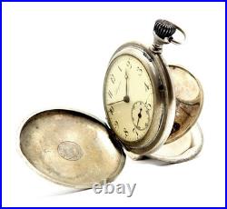Pocket Watch LONGINES Hunter Cal 18.50 Case Steel 49mm Circa 1910 Working