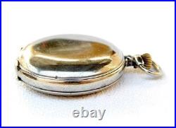 Pocket Watch LONGINES Hunter Cal 18.50 Case Steel 49mm Circa 1910 Working