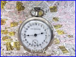 Pocket Watch Non-Magnetic 24-Hour White Dial Metal Case 1900 Mechanical Manual