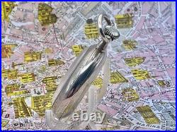 Pocket Watch Non-Magnetic 24-Hour White Dial Metal Case 1900 Mechanical Manual