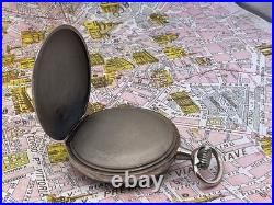Pocket Watch Non-Magnetic 24-Hour White Dial Metal Case 1900 Mechanical Manual