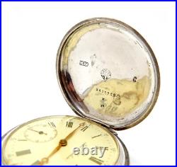 Pocket Watch OMEGA Hunter Grand Prix Paris Circa 1915 Case Silver 52mm Working