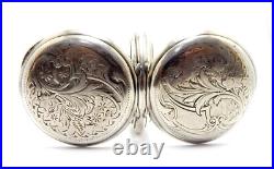 Pocket Watch OMEGA Hunter Grand Prix Paris Circa 1915 Case Silver 52mm Working